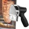 Kindevieft Commercial Stainless Steel Shawarma Cutter, Electric Gyro Slicer Doner Kebab Knife Meat Cutter Machine for Shawarma, 0-8mm Thickness, with 2 Blades