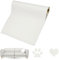 Rcbzzp Selbstklebenden Leder, 60 x 137cm, Lederflicken Selbstklebende, Selbstklebendes Leder, Leder Klebefolie, für Sofas, Autositze, Bürostuhl, Kopfteil, Handtaschen (Weiß)