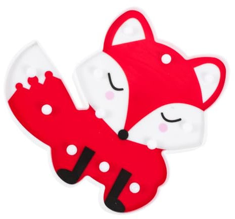 DOITOOL Led-nachtlicht in Fuchsform Für Kinderzimmer Dekoratives Nachtlichtlampe Mit Warmem Licht Für Schlafzimmer Und Wohnzimmer Sicheres Material