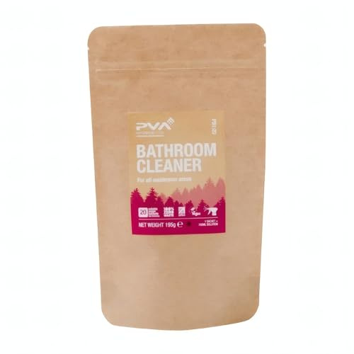PVA Hygiene Water Soluble Paper Sachets for Triggers Bathroom (Pack 20) | Pre-dosed soluble sachets prevent waste, cut down on plastic storage, and dissolve rapidly for trigger spray use.