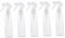 DRESSOOS 5Pcs Disppensing Cleaner Refipillable Gardening Plant Bottle Mini Parfume Pots Perfume Travel Spray Mist Mist Bott Pour Les Cheveux Plastic Transparent