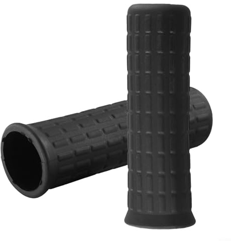 2 Stück Ersatz-Gummi-Schubkarrengriffe, Innendurchmesser 33 mm Gummi Karrengriff, rutschfest Fahrrad Griffe für Fahrrad, Rollstuhl, Schwarz (122 x 30 mm)