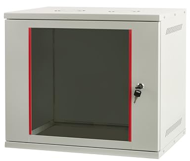 Armoire Rack 19 Mur 9U 19 (L) 542 mm (P) 400 mm Couleur Gris DISSEMBLÉ