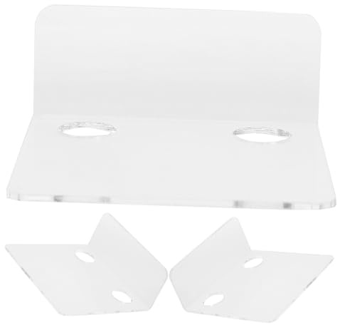 Supvox 3 Stück Babyphone Wandhalterung aus Acryl Kleines Wandregal für Monitor und Lautsprecher Platzsparend mit Kabelführung für Wohnzimmer und Garage