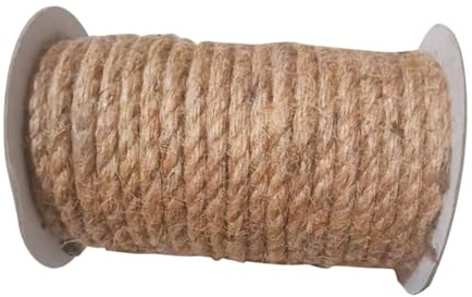 SHINEOFI Cuerda De Yute Gruesa Para Manualidades Jardinería y Decoración De Bodas Cordel Natural Trenzado Pies Para Atar Objetos Rascadores De Gatos o Adornos De Temporada