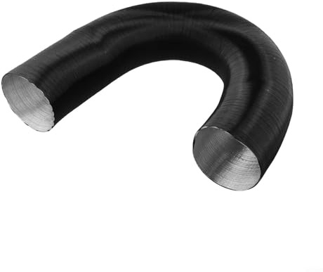 GLFLOW 90 mm Aluminiumfolien-Heizungskanalschlauch, schwer entflammbares Lufteinlassrohr für Dieselheizung, dehnbares Lüftungsrohr für heiße oder kalte Luft (300 cm)