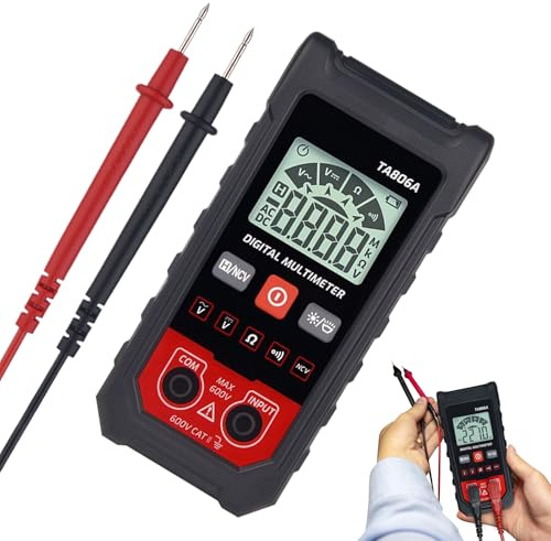 Multimetro Digitale - Misuratore di Ohm Volt Ampere,Kit Multimetro Analogico Rilevatore Batteria Auto,Circuito Presa Industriale Officina Garage Casa Automobilistico