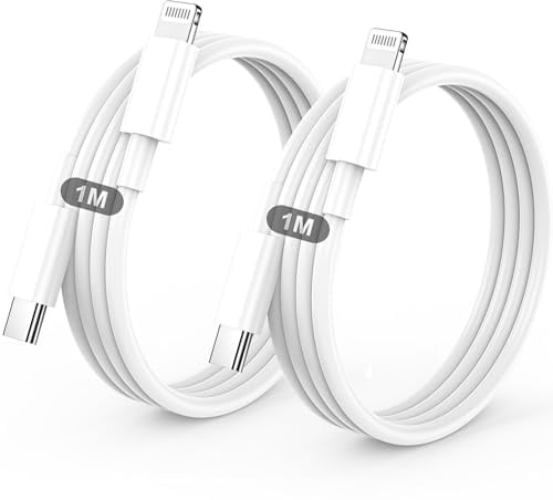 BSTOEM USB C to Lightning Cable 2Pack 1M MFi Certified,iPhone Charger Cable | Fast Charging USB C iPhone Cable Lead for Apple iPhone 14 13 12 11 Pro Max X XR XS 8 Plus, for iPad-Type C to Lightning Cable