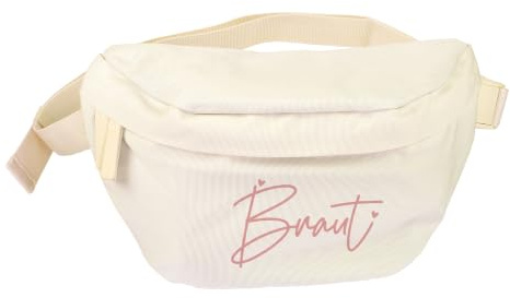 Herz & Heim® Bauchtasche JGA für Frauen – Team Braut Tasche – Gürteltasche für Junggesellenabschied – Hochzeit Party Accessoire – Junggesellinnenabschied Umhängetasche – Farbauswahl