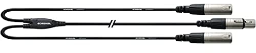CORDIAL Câble Y bretelle XLR femelle/2 XLR mâles 30 cm