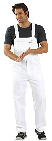 Planam Latzhose reine Baumwolle 270 g/m² 42,Weiß