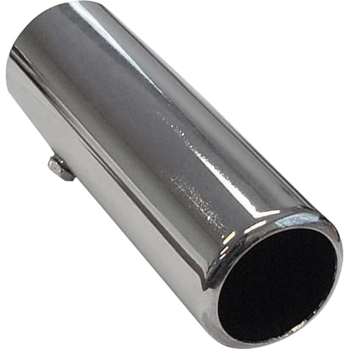 AUTO-STYLE Endrohr Stahl/Chrom - rund 50mm - Länge 150mm - 44-47mm aanlsuiting