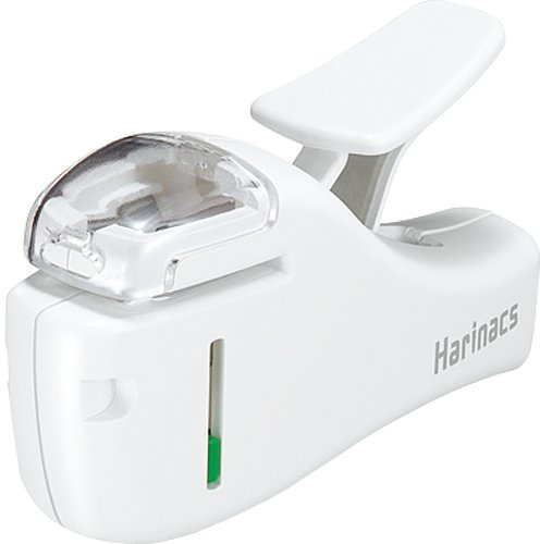 Kokuyo Harinacs Japanese Stapleless Stapler (Compact) White