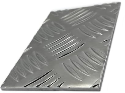 Riffelblech Tränenblech 3,5/5mm QUINTETT geriffelt Aluminium Tränenblech (2500x500mm)