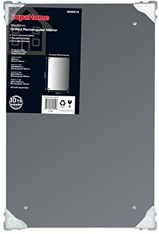 SupaHome Drilled Rectangular Mirror 450x600mm