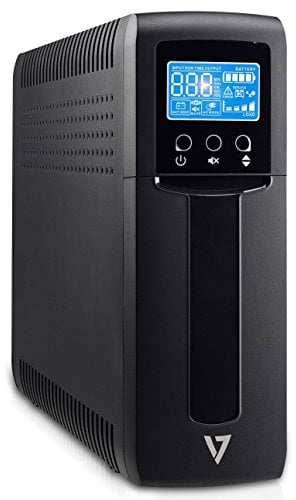 V7 UPS1TW1500-1E SAI de 1500 VA de torre, Negro