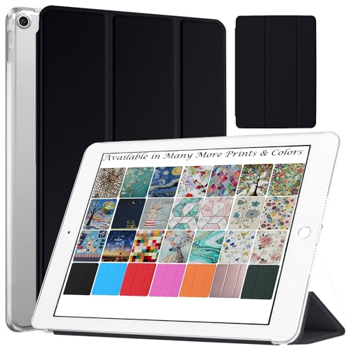 Durasafe iPad Pro 10,5/Pro 2016/iPad 9,7 2017/Mini 4/Mini 1, 2 y 3 Case Ultra Slim Smart [Tri-fold translúcido funda] [función sleep/wake función] negro negro iPad 9.7 2017