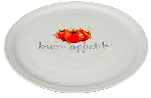 Premier Italy Pizza Plates, Porcelain, White, 30x30x2