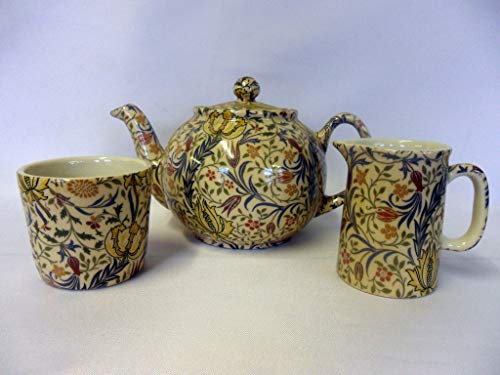 William Morris 3 Piece Tea Set in Flora Design