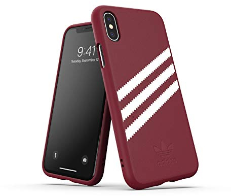 adidas Originals OR Moulded Suède Case Dunkelrot für das iPhone XS/X
