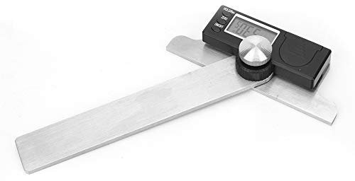 digital Angle Finder, Goniometro Digitale Goniometro in Acciaio inossidabile, Goniometro, Campo di Misura 0-180 °, Risoluzione 0,01 ° per lavori in legno lavori domestici artigiani