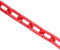 5m x 6mm Plastic Barrier Chain Link Warning Safety Decorative Garden Red