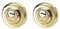 AYR 103-37 CC Türdrücker und Schlösser Close System auf Griffen mit Rosette, Zinklegierung, Messing, 0, 1000