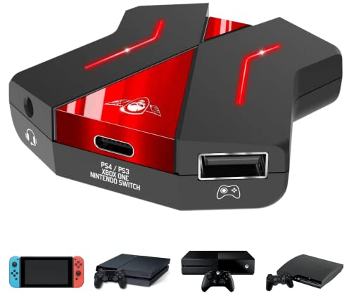 Spirit Of Gamer - Adattatore Tastiera Mouse - Compatibile con controller PS4/PS3/Switch/XBOX - Convertitore per Console di Videogiochi - Gioca con Tastiera e Mouse con Il CROSSGAME 2