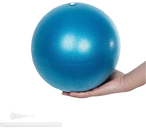 ZHOUZHOU Pilates Ball, 25cm Yoga Ball, PVC Pilates Ball, Kleiner ÜbungsBall Smit Aufblasen Röhrchens, Gymnastikball, tärkung der Bauchmuskulatur und partielle Massage, für Yoga, Büro,Sitzball
