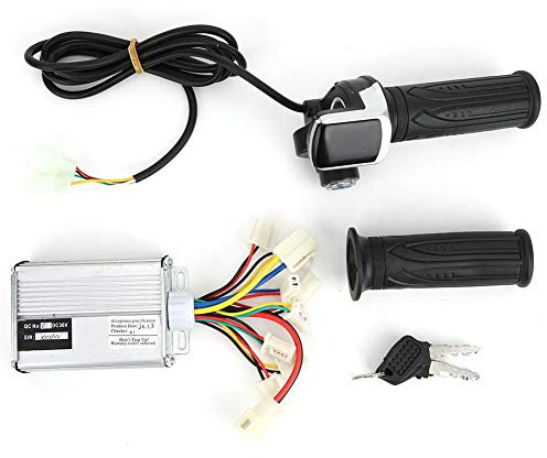 VGEBY Controller spazzole, Controller Motore spazzole E-Bike 36V 1000W in Lega di Alluminio con Impugnatura a Farfalla Multifunzione Accessori Bici elettriche per Controllo velocità Bici