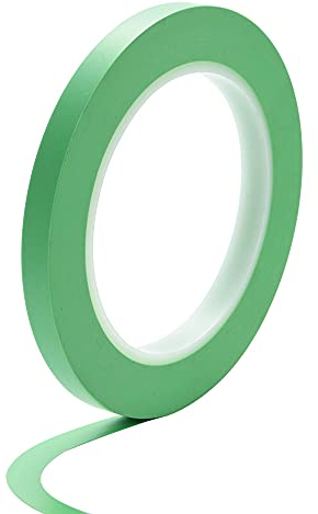 JINBING Fine Line Finline Ruban de masquage en vinyle pour voiture, modèle de construction pour courbes Vert 9 mm x 1 rouleau