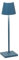 Zafferano, Poldina Micro Lampe, Kabellose, Wiederaufladbare Tischlampe mit Touch Control, Geeignet für Wohnzimmer und Außenbereich, Dimmer, 2200-3000 K, Höhe 27,5 cm, Farbe Capriblau