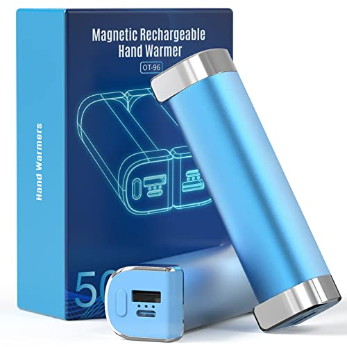 gabless Handwärmer Elektrisch, Handwärmer 5000mAh 2er Set, Handwärmer wiederverwendbar, Handwärmer Taschenwärmer, Taschenwärmer Kinder, Handwärmer für Outdoor, Wintergeschenk für Kinder Frauen Mann