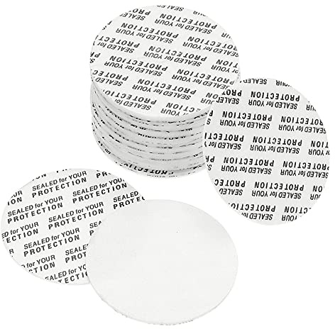 PATIKIL 43mm/1.69 Foam Lid Liner, 50 Pack PS Foam Resistant Tamper Pressure Sensitive Seal for Bottle Cap Liners Seals