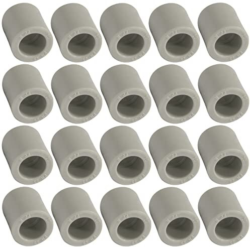 AERZETIX - C66842 - Set di 20 manicotti uguali in PPR/polipropilene/ Ø20mm PN25 per saldatura - impianto idraulico-riscaldamento installazione acqua potabile alimentazione pressione raccordo tubo