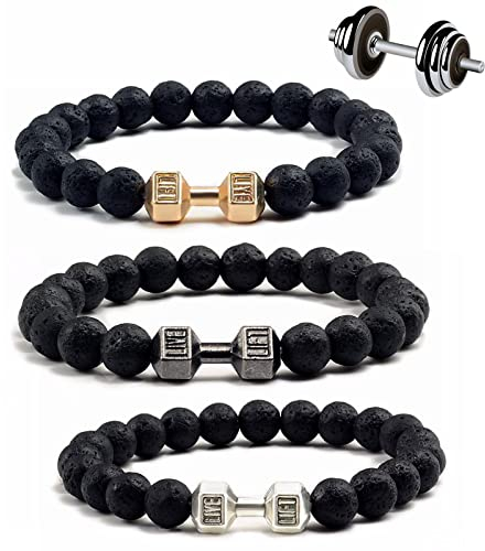 Hokuto Hantelarmband, Gewichtsarmband für Männer, Hantelarmband für Männer, Fitness-Armband (Schwarz 2)