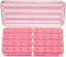 Zoksi Tablettenbox Monat 32 Tage, Pillendose 31 Tage 4 Fächer, Medikamentenbox für 1 Monat,mit 8 Stück Pillendose Klein für Unterwegs,Tragbare Pillenbox für Tabletten & Supplement (Rosa)