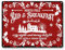Artsy Woodsy Weihnachtsdekoration Nordpol Bed & Breakfast Blechschild Küche Kaffee Bar Dekorationen Bauernhaus Wandkunst Schild Zubehör Indoor Outdoor Geschenke für Freunde & Vertraute
