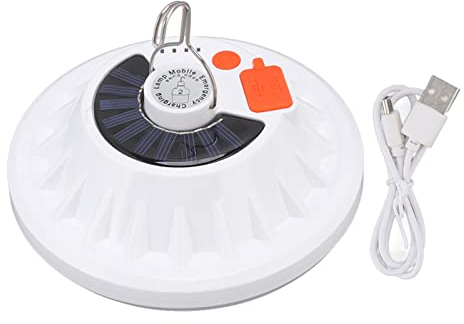 Glomora Solar-Campingleuchte Mit 60 LEDs – Wiederaufladbare USB-Hänge-Zeltlaterne Für Den Notfall Und Den Einsatz Im Vordach