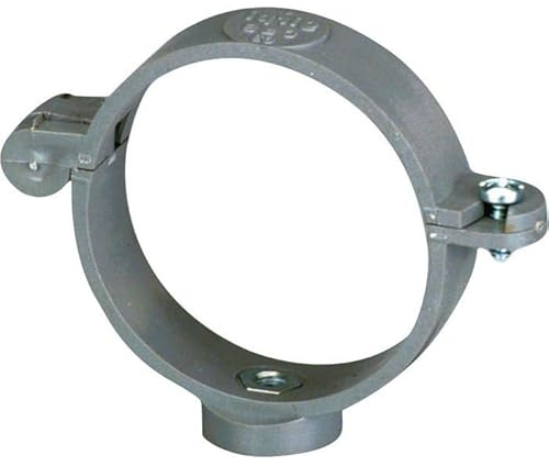 Collier à charnière PVC gris simple - Tube Diamètre 80 mm - Girpi | Collier à charnière PVC gris simple - Tube Diamètre 80 mm - Girpi
