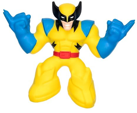 Heroes of Goo Jit Zu Marvel Studios X-Men '97 Wolverine dehnbare Actionfigur, mit metallisch-rheoskopischer X-Gen-Füllung, dehnbar Wolverine bis zu 3 mal seiner Größe