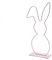 NaDeco Metallring Hase mit Fuß, in vielen Farben und Größen wählbar | Hasen Deko | Tischdeko Ostern | Dekoring | Osterdeko | Bastelring | Frühlings-Dekoration, Farbe:Pink, Größe:Knickohr 50cm