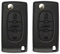 BARAC Carcasa Llave 3 Botones Citroen c2 c3 c4 c5 Picasso Peugeot 206 207 307 308 407 408 Partner Mando a Distancia Coche Compatible, 2 Unidades