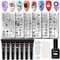 Stamping Gel Nagellack nagelstempel Set, 7 Farben mit 6pcs nagel stempel nageldesign, french nails stempel nail stamp UV Stamping Gel nagel stempelset, Stampers mit Schabern Maniküre Nagel Werkzeug