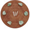 FINGERINSPIRE Holz Kristallgitterplatte Rund Heilige Geometrie Energiegitterplatte Metatrons Würfel Kristallgitterplatte Für Hexerei Wicca Altar Ritual Heilige Raumdekoration 25.4 cm Durchmesser