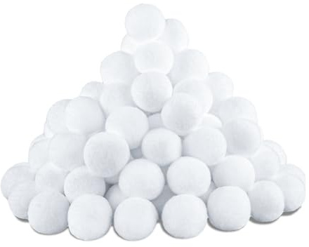 45 Stück Künstliche Schneebälle Weiß für Kinder Erwachsene Indoor Schneebälle Weihnachten Schneball 5CM Schneebälle zum Basteln Weiche Plüsch Schneebälle Plüschbälle für Winter Weihnachtsdekoration B