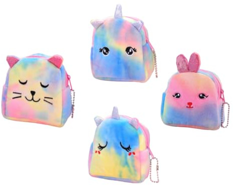 GALPADA 8pièces Pochette à Forme De Licorne Mini Sac à Main Kawaii pour Clés Cartes Et Petits Objets pour Adultes