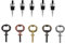 beiyaiey Wine Stopper,Blank Bottle Opener Chrome Bottle Stopper Opener Set Hardware for Wedding Wine Wood Turning DIY