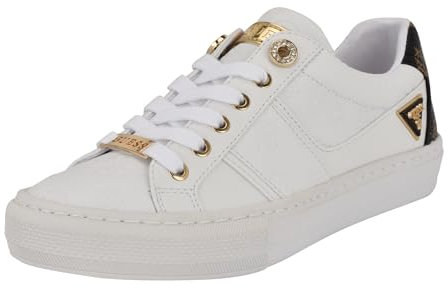 GUESS Women's Liteit Sneaker, White Logo 140, 40 EU