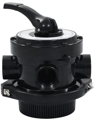 Tidyard Soupape à Multi-Voies pour Filtre à Sable ABS 1,5 4 Voies